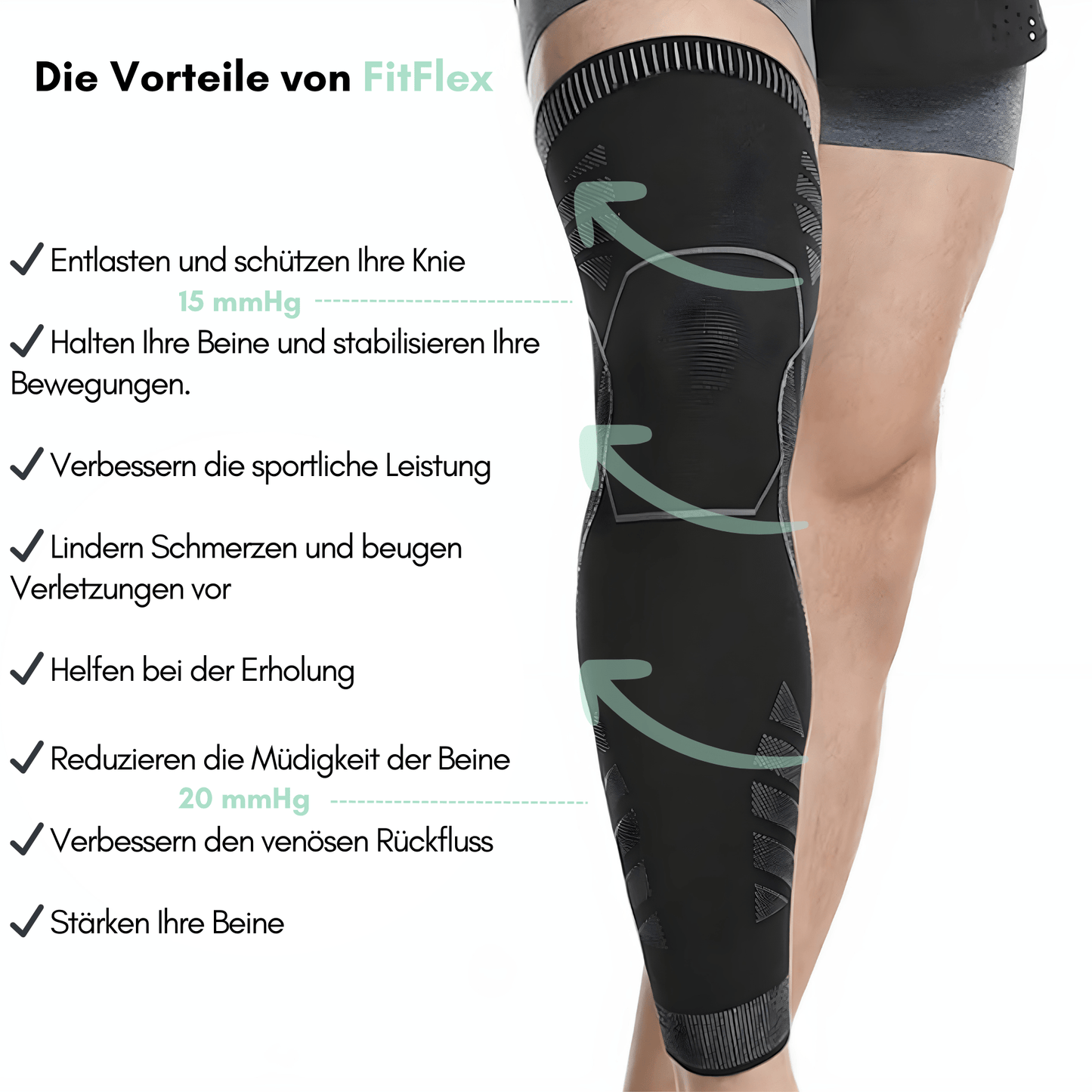 FitFlex - 360° Kompressionsstützen Knie und Beine