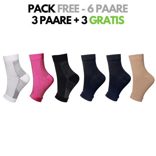 FitFree - Kompressionssocken mit offener Spitze (Unisex)