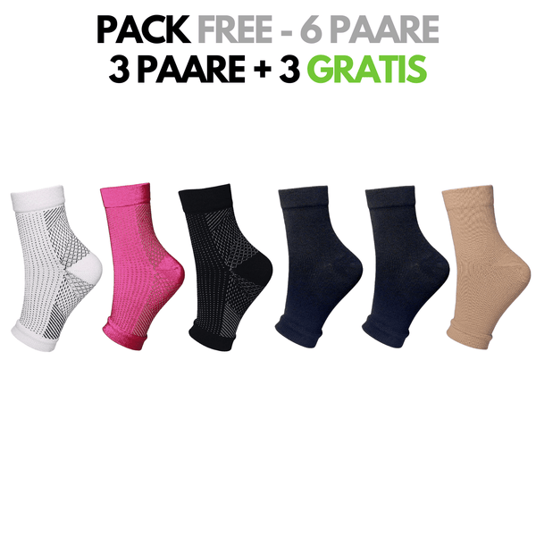 FitFree - Kompressionssocken mit offener Spitze (Unisex)